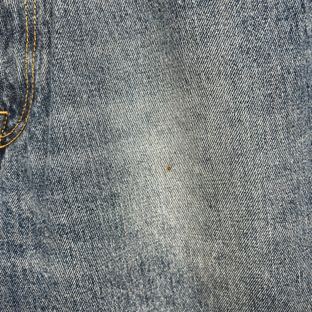 424 Blue Straight Leg Washed Denim Jeans