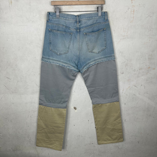 Balenciaga Convertible Blue Khaki Pants