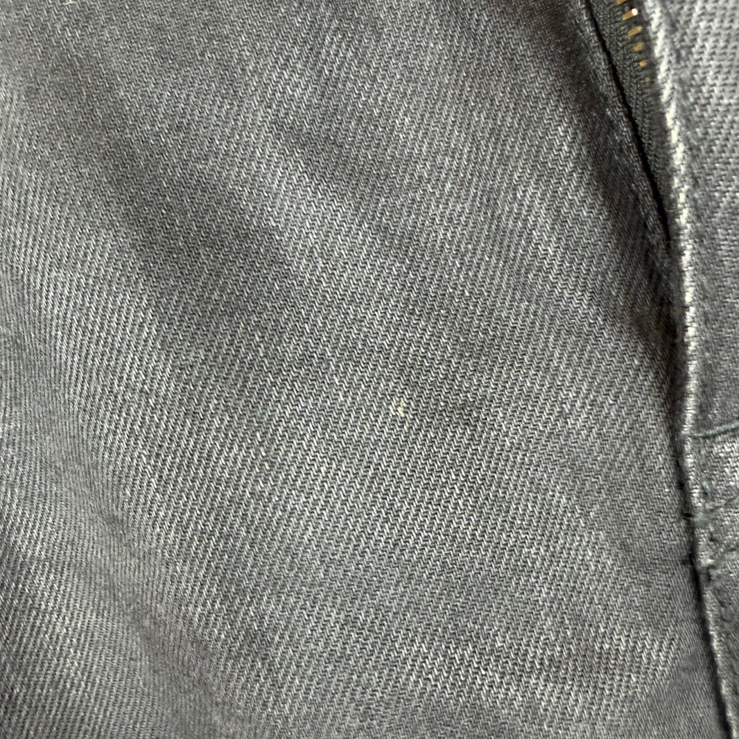 Saint Laurent Black Waxed Distressed D02 Jeans