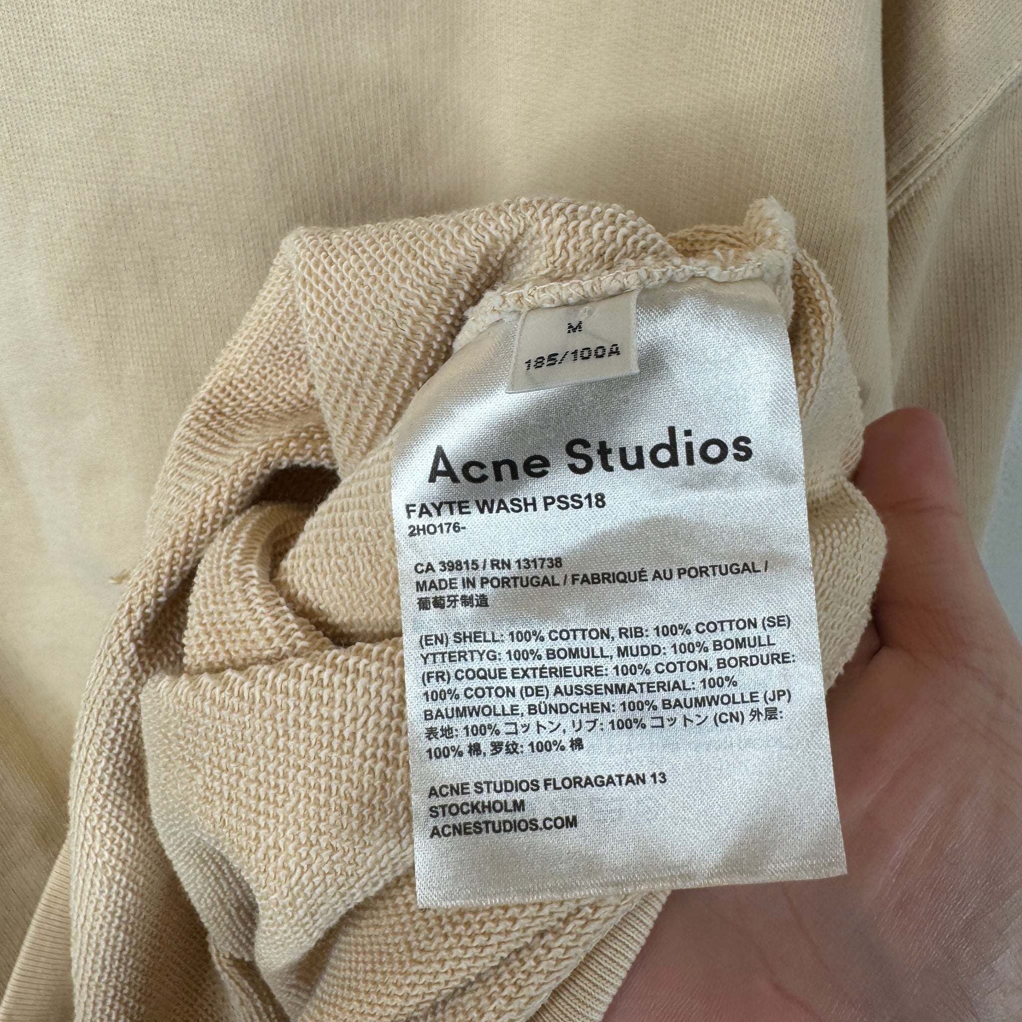 Acne Studios Cream Sweatshirt