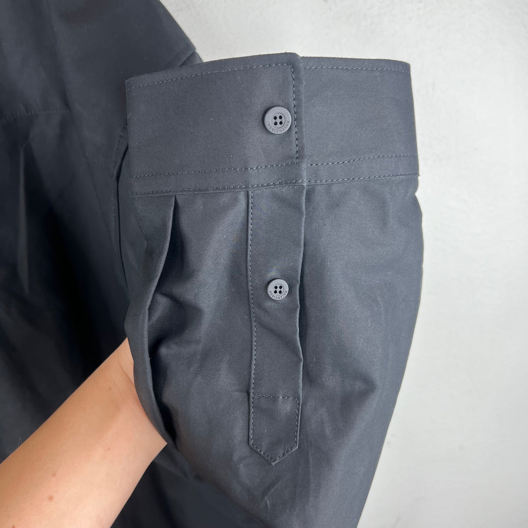 Balenciaga Black Cocoon Snap Button LS Shirt