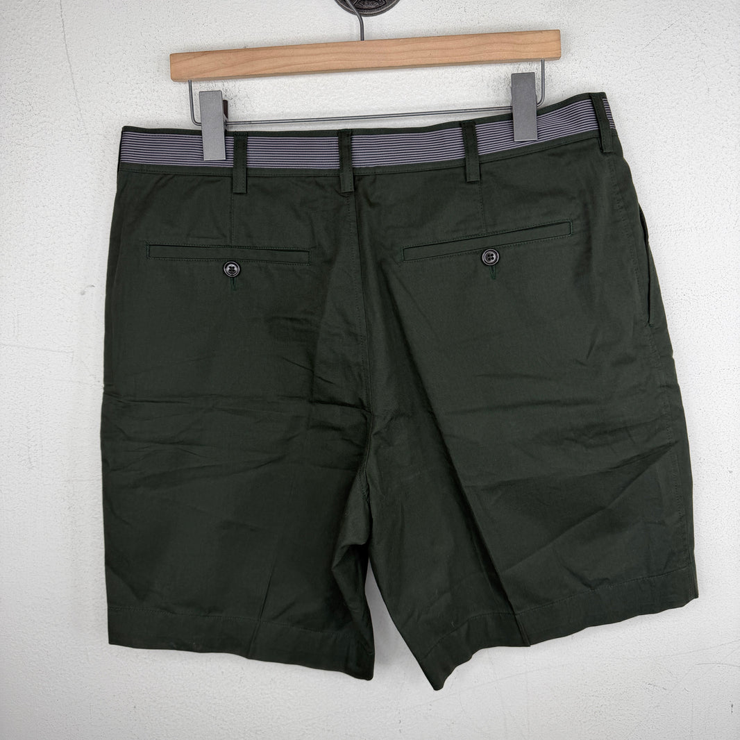 Dries Van Noten Green Trouser Shorts