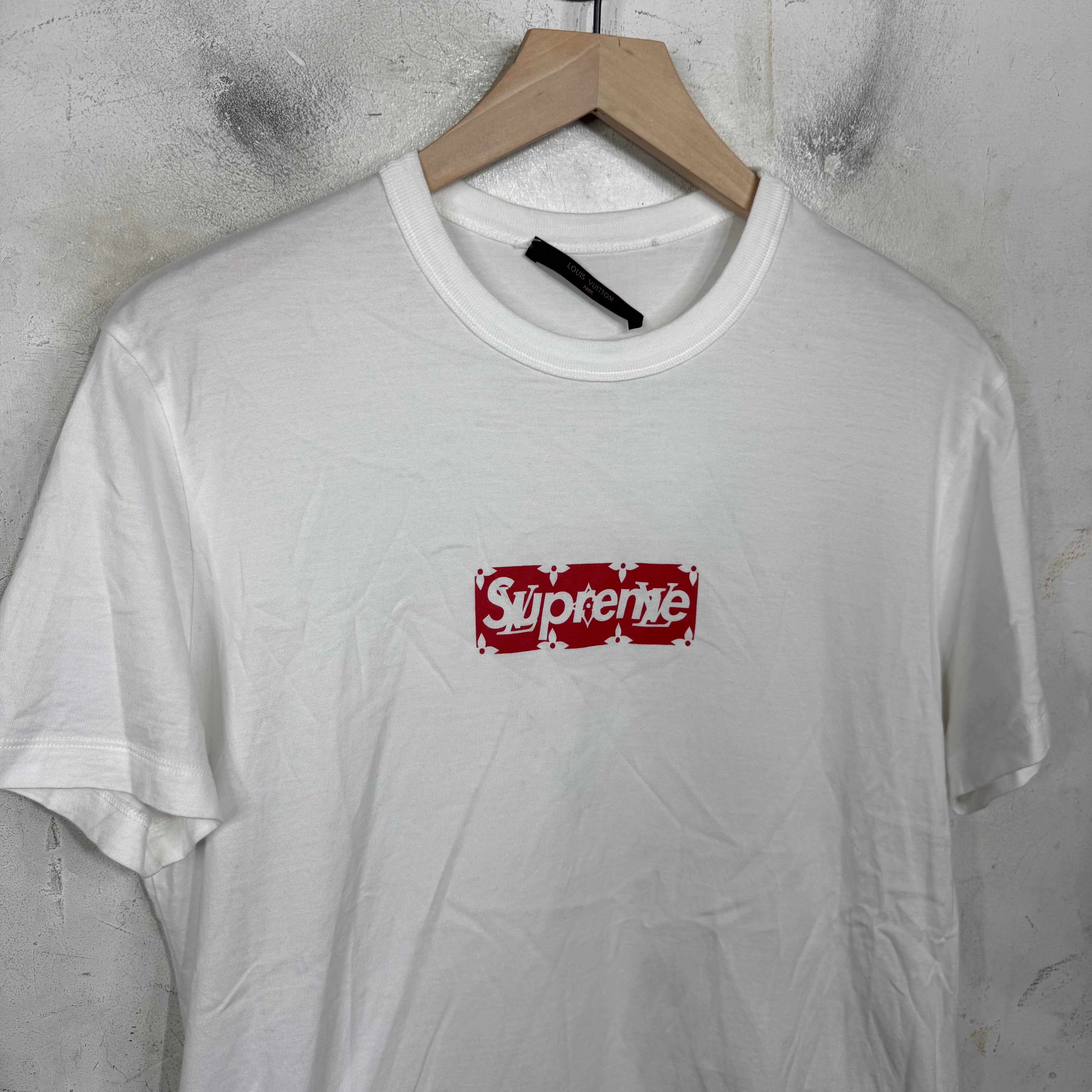 supreme × Louis Vuitton クッション　box logo Supreme Louis Vuitton LV Box Logo Hoodie Hooded Sweatshirt Sz XL