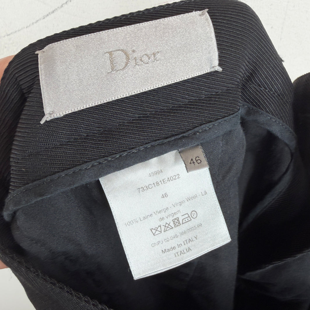 Dior Wool Twill Black Trousers