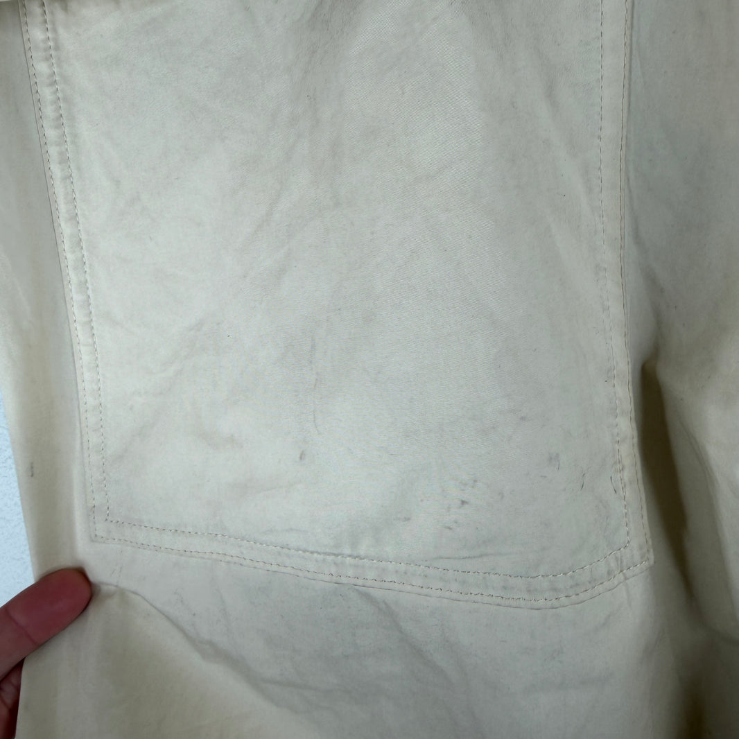 Jil Sander White Cargo Pants