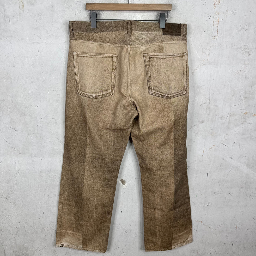Our Legacy Printed Beige Third Cut Jeans