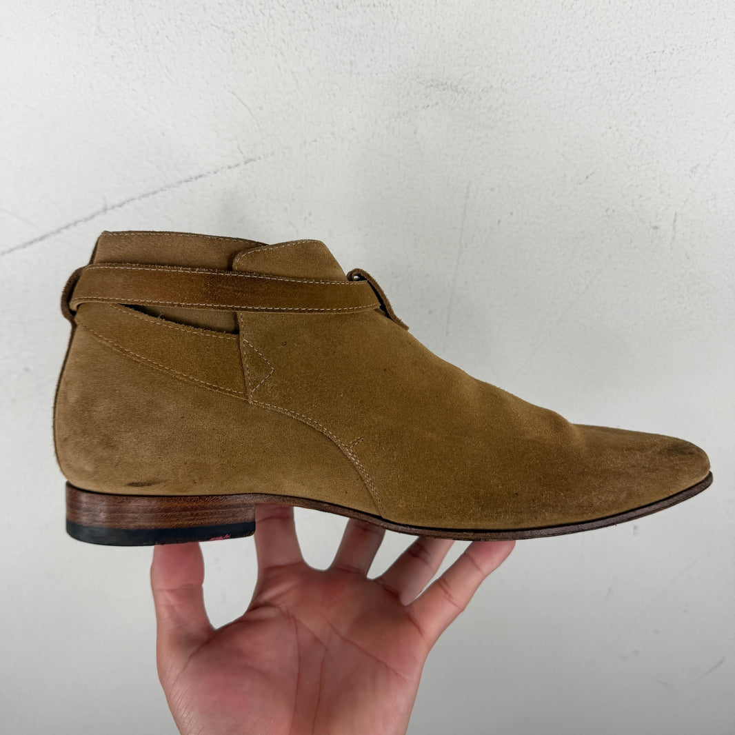 Saint Laurent Brown Jodhpur Boots