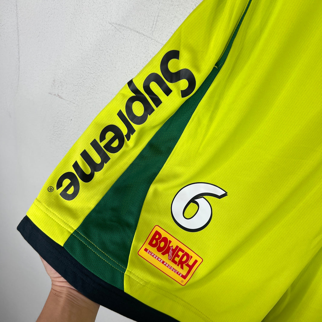 Supreme Neon Green Soccer Shorts
