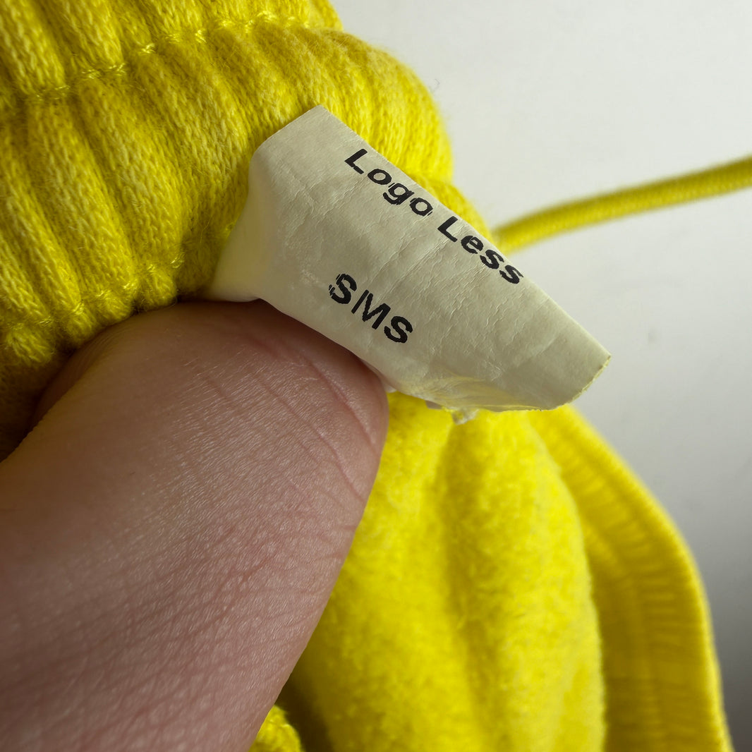Balenciaga Sample Sporty B Distressed Yellow Sweatpants