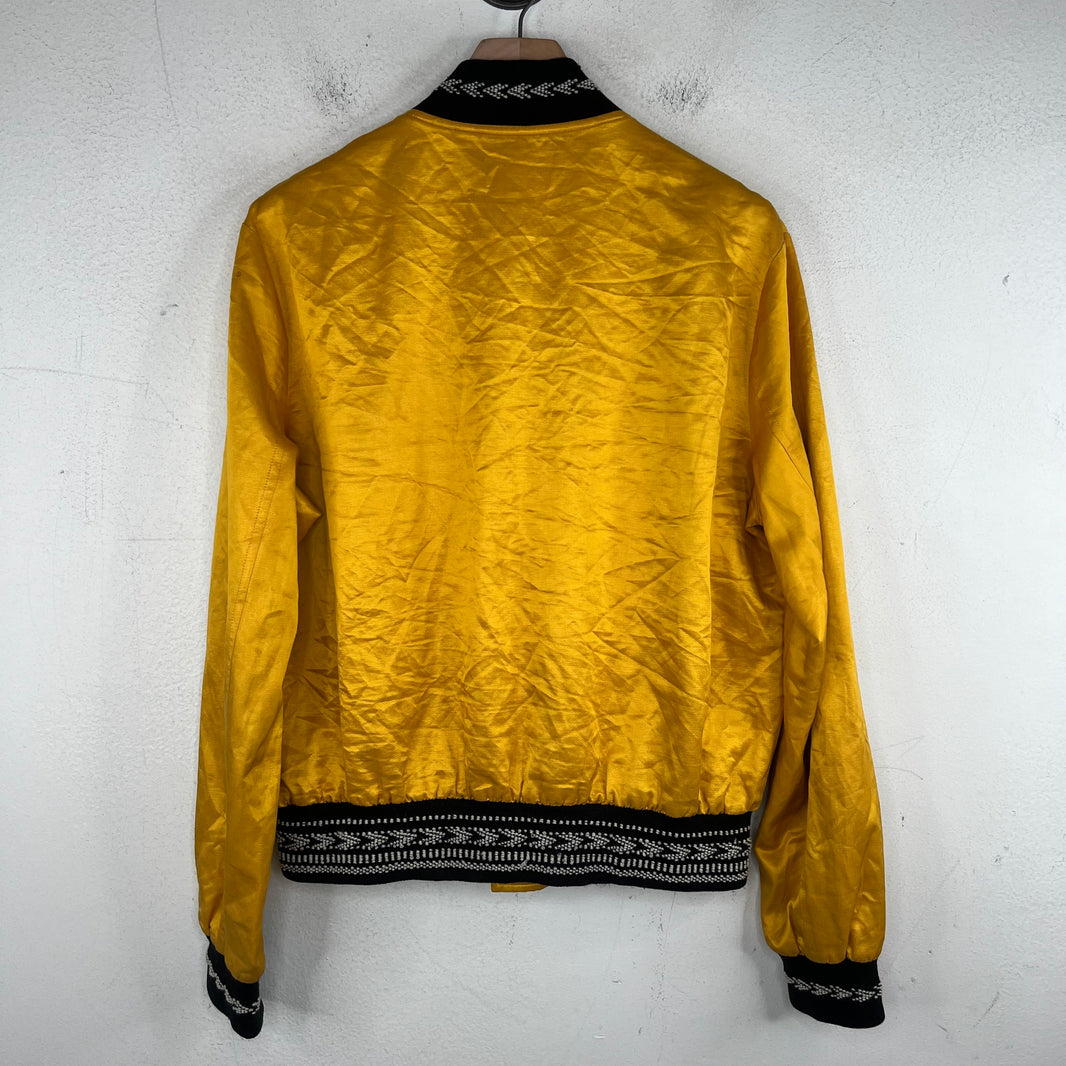 Saint Laurent Yellow Embroidered Teddy Jacket