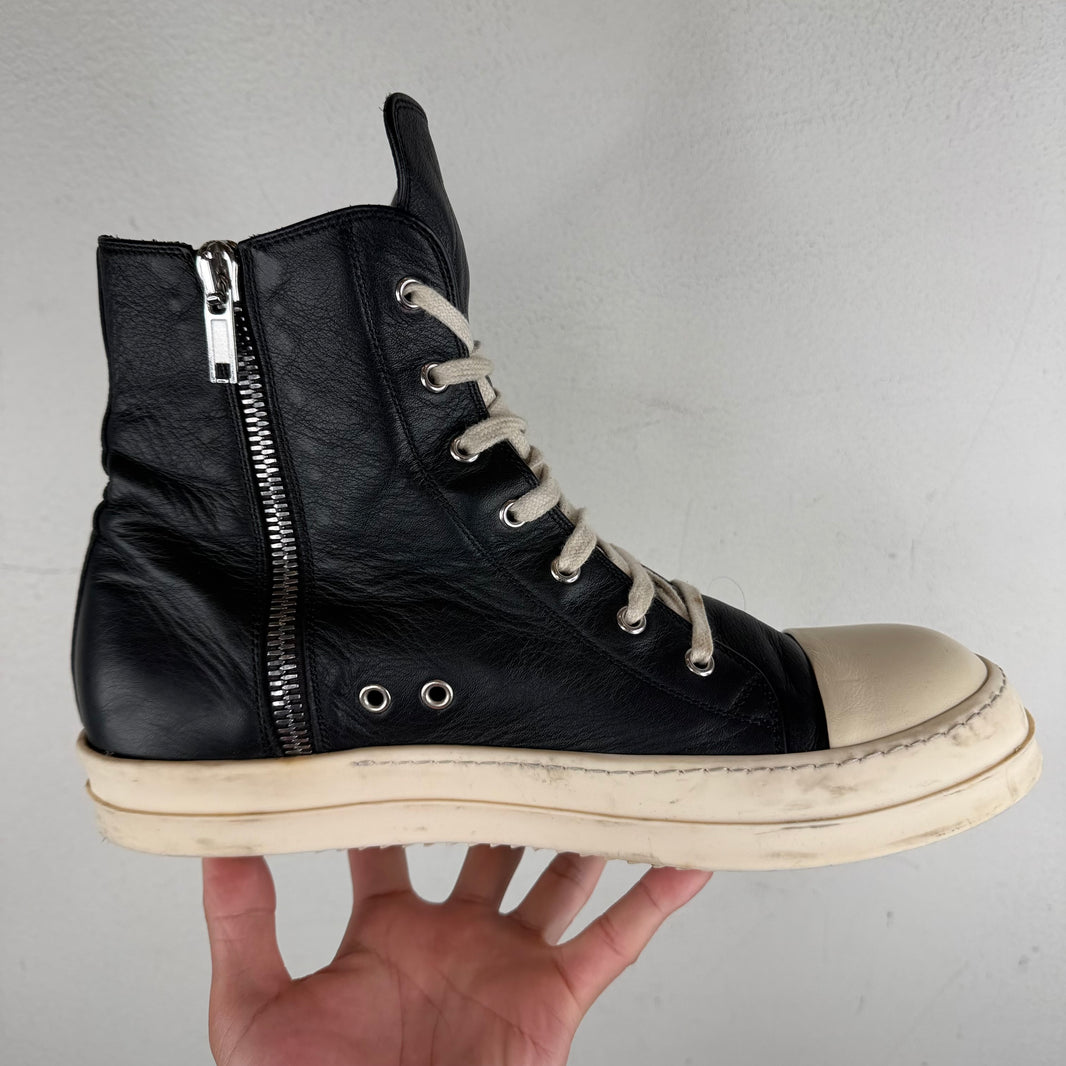 Rick Owens Leather Ramone Sneakers