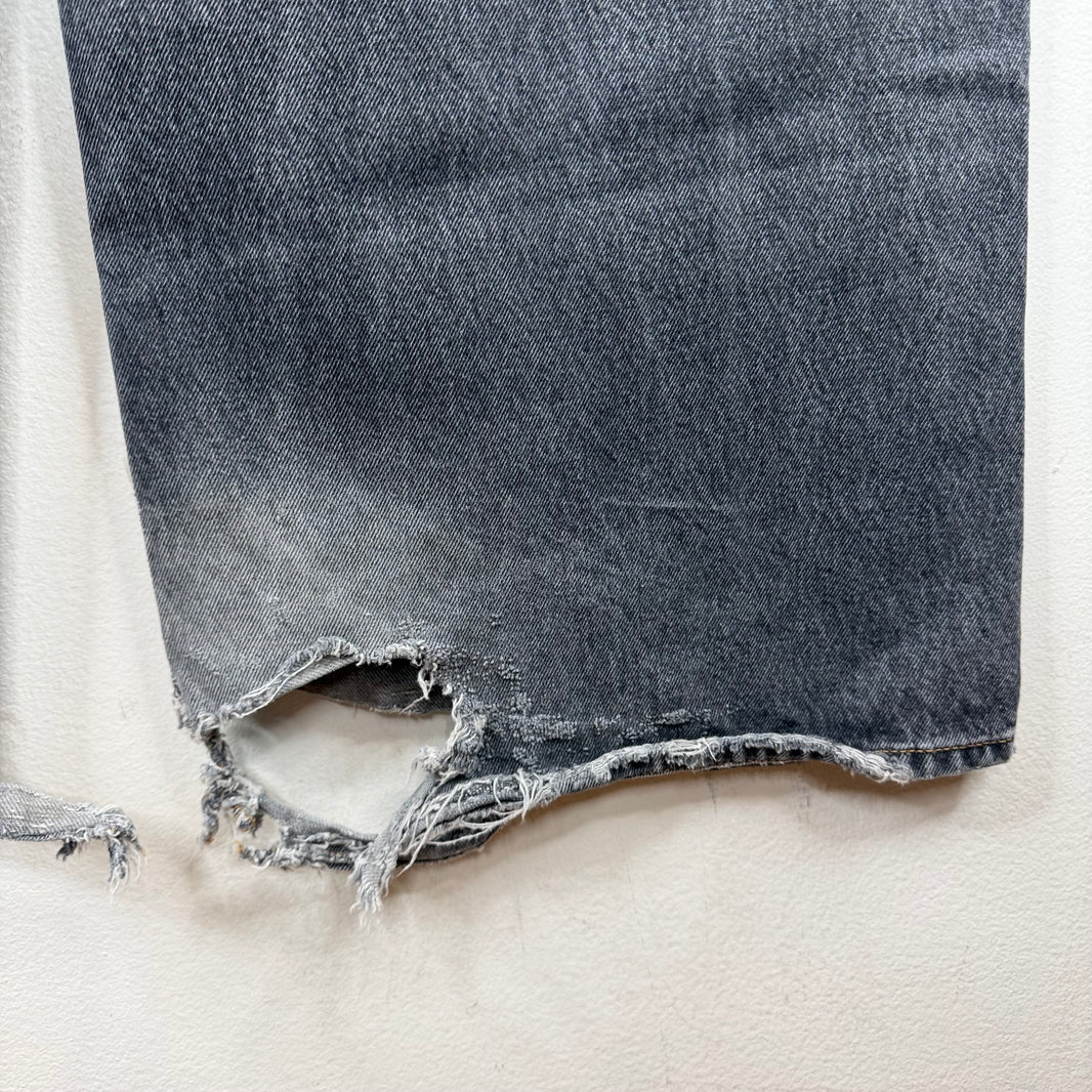 Diesel Black Distressed Baggy Jeans