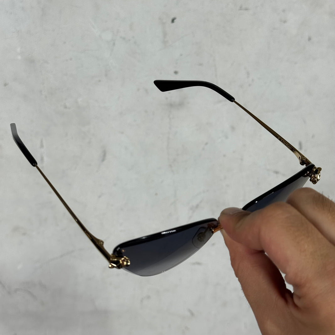 Cartier M22CT03940 Panthere Cat Eye Sunglasses