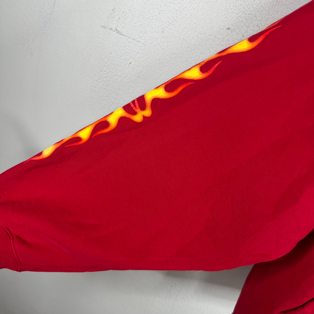 Balenciaga Sample Red Loop Unity Flames Hoodie
