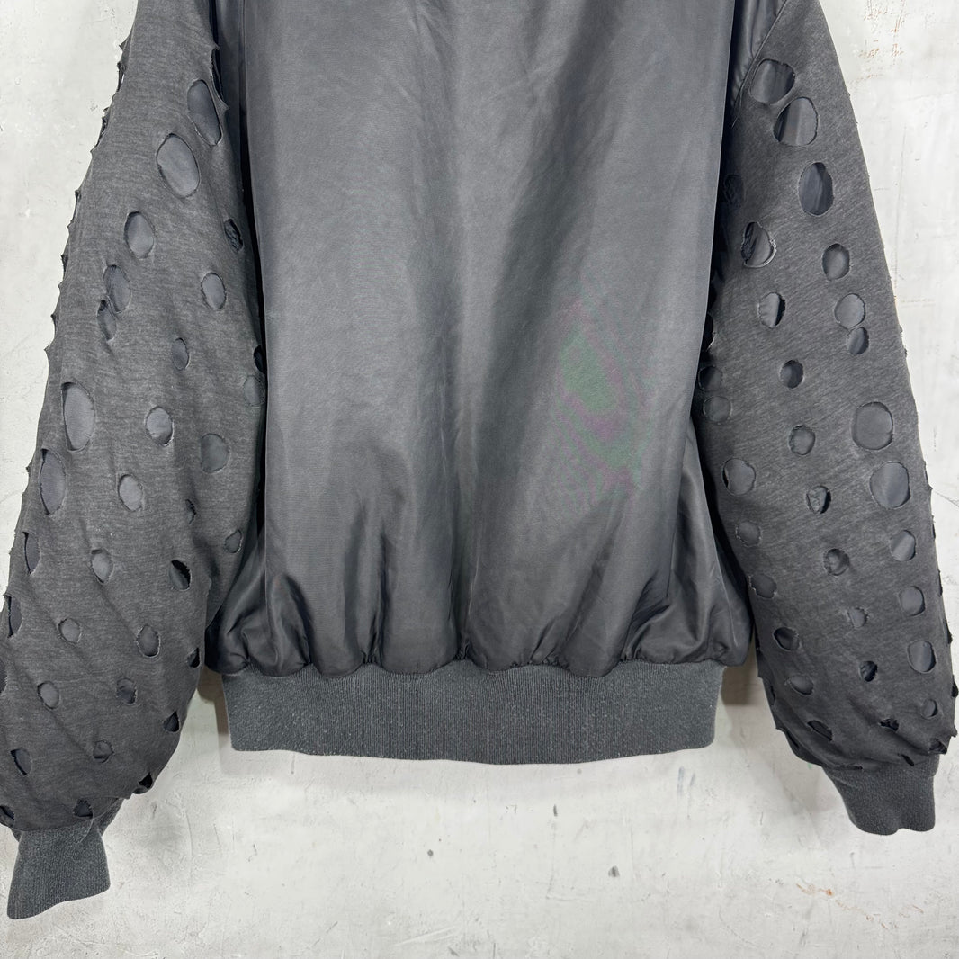Alexander Digenova Distressed Bomber Jacket
