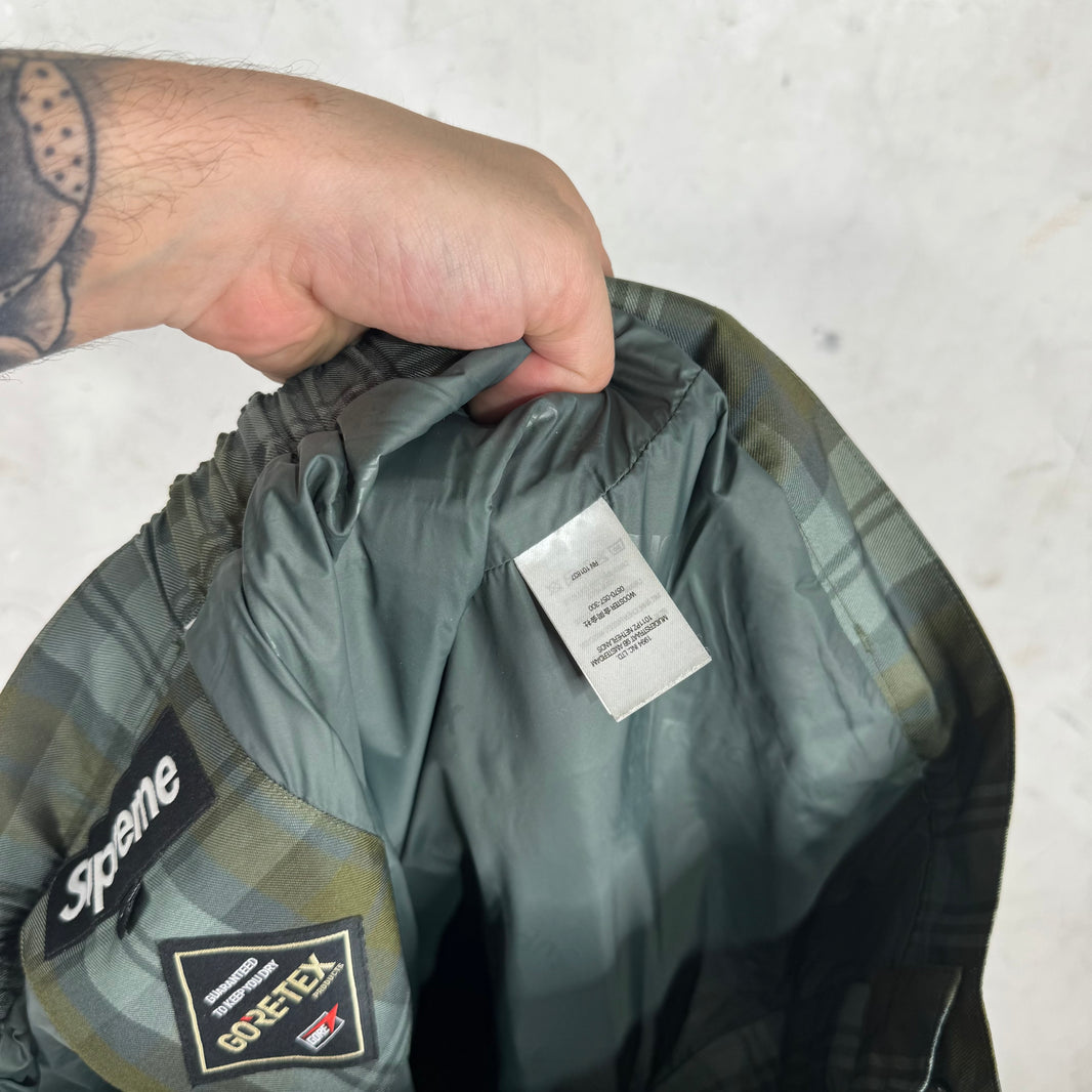 Supreme Green Plaid Gore-tex Pants