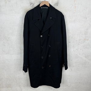 Kris Van Assche Black Peacoat