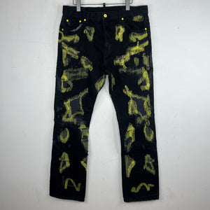 Endless Denim Yellow Logo Denim Jeans