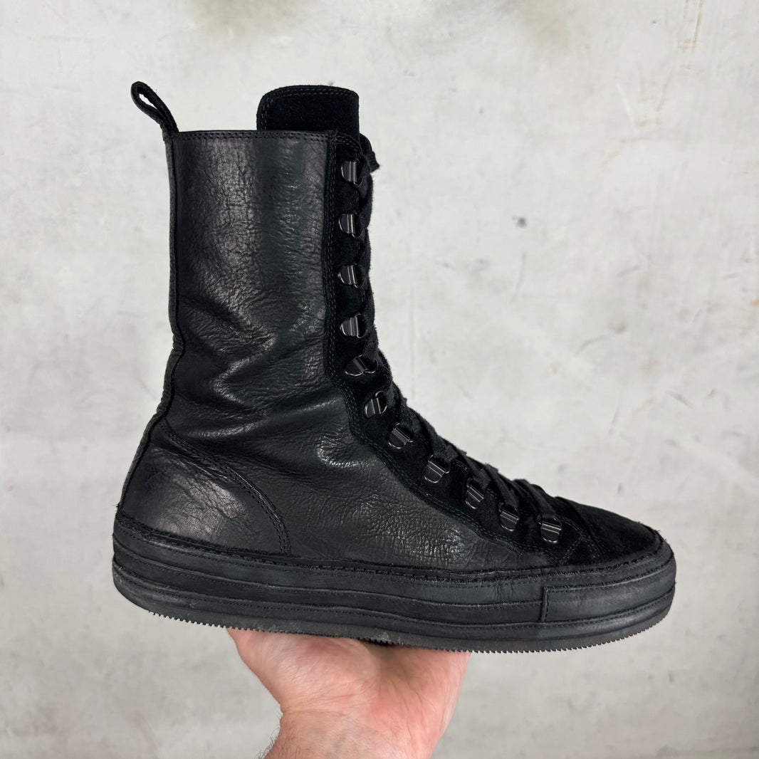 Ann Demeulemeester High Top Lace Up Sneakers