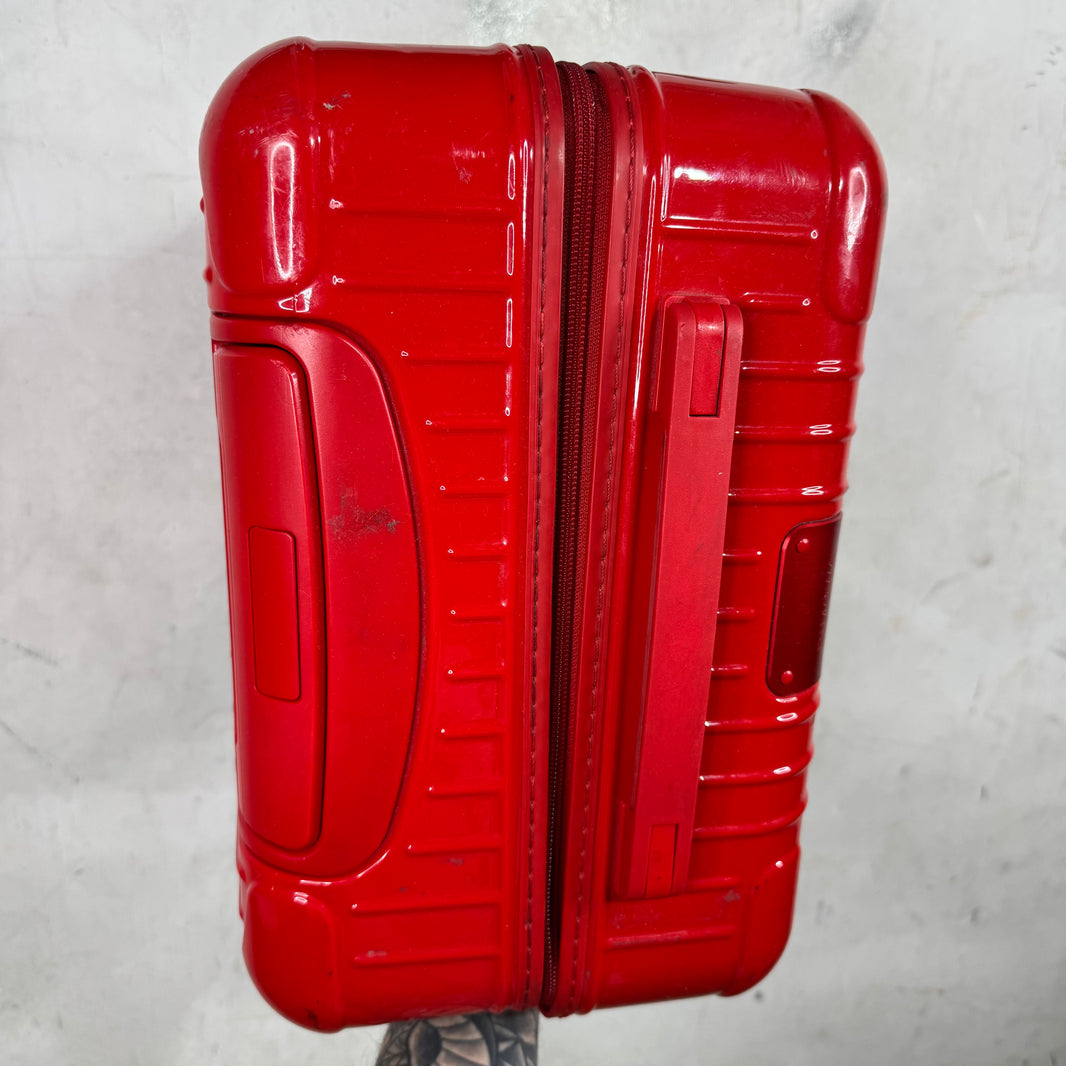 Rimowa Red Essential Cabin Carry On Suitcase