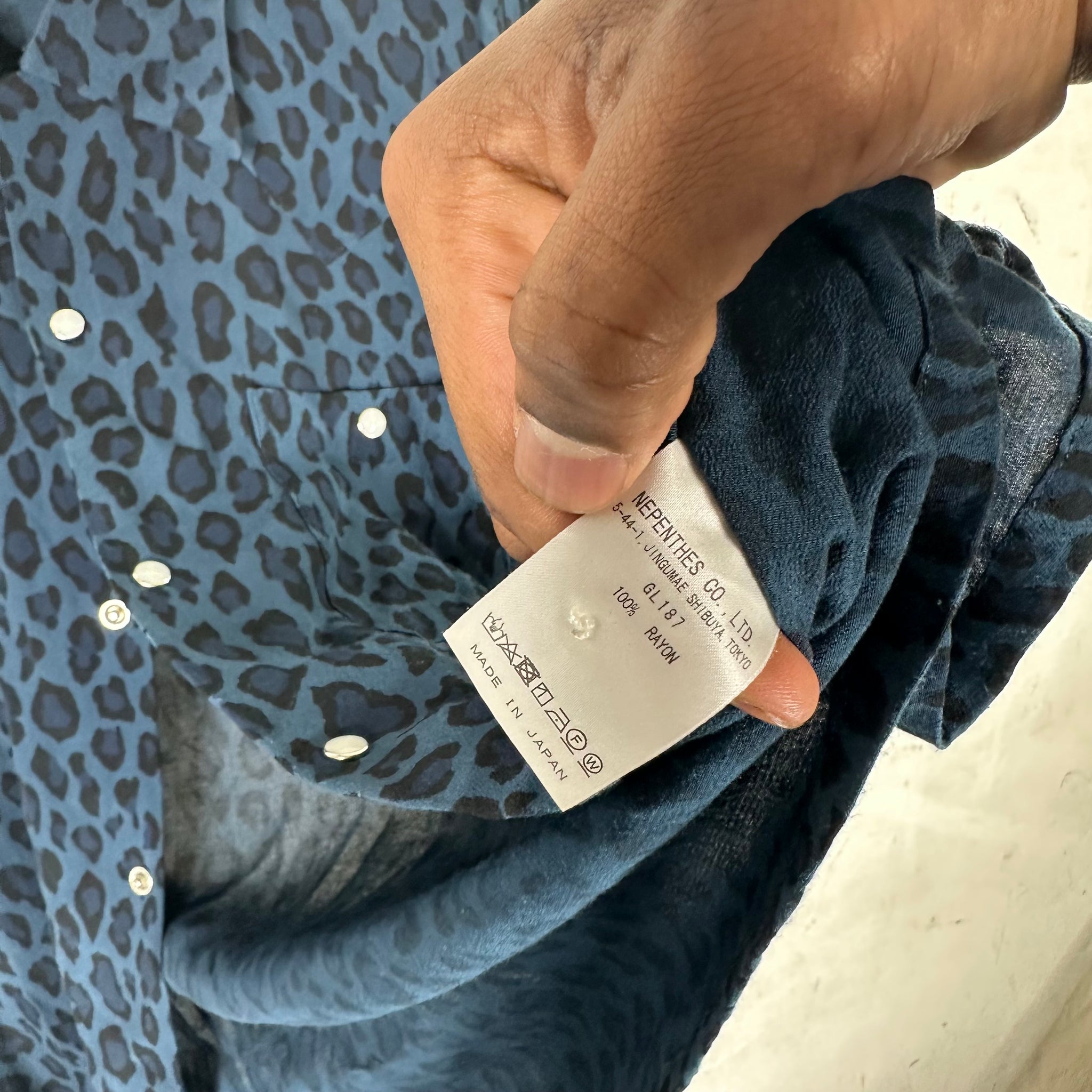 Needles Leopard Print Rayon Shirt