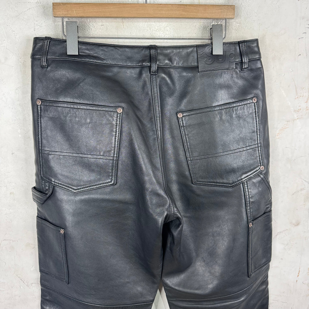 Supreme Leather Loose Double Knee Carpenters