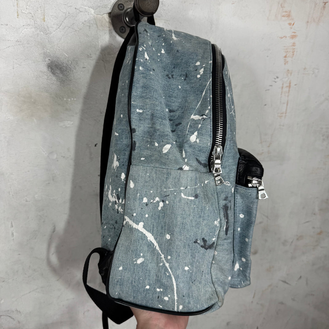 Amiri Painted Denim Backpack