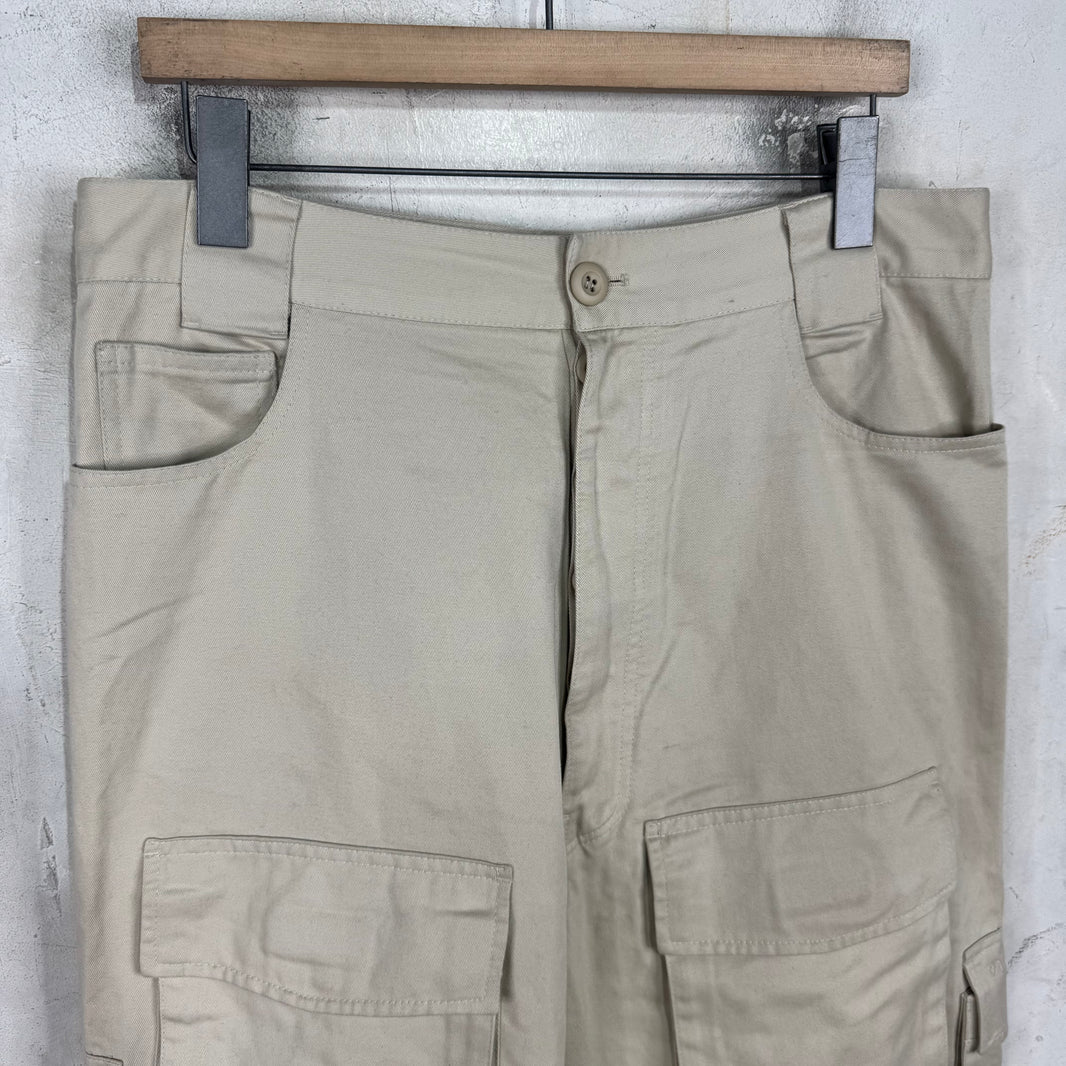 Balenciaga Multi-pocket Tan Cargo Pants