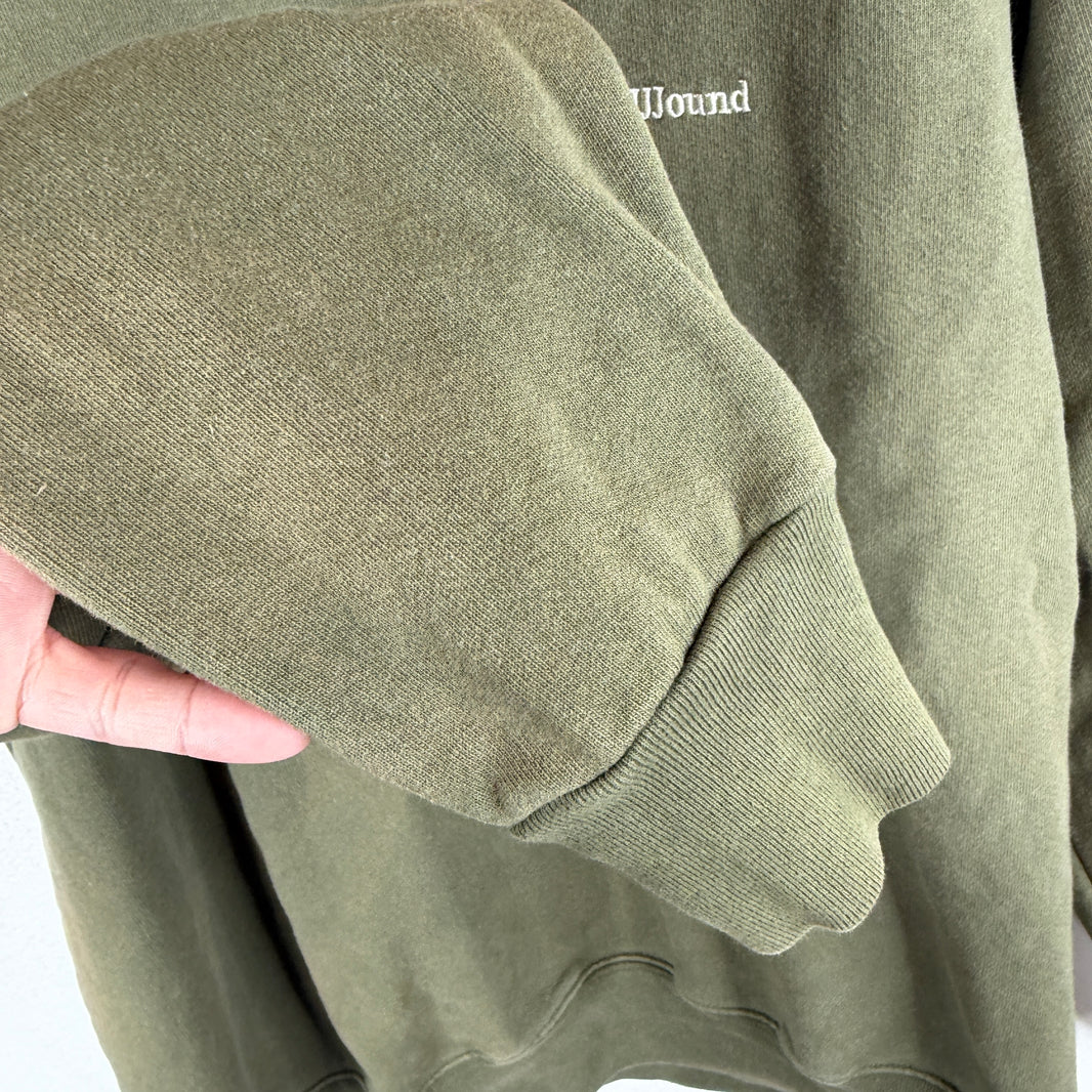 JJJJound Green Small Logo Crewneck