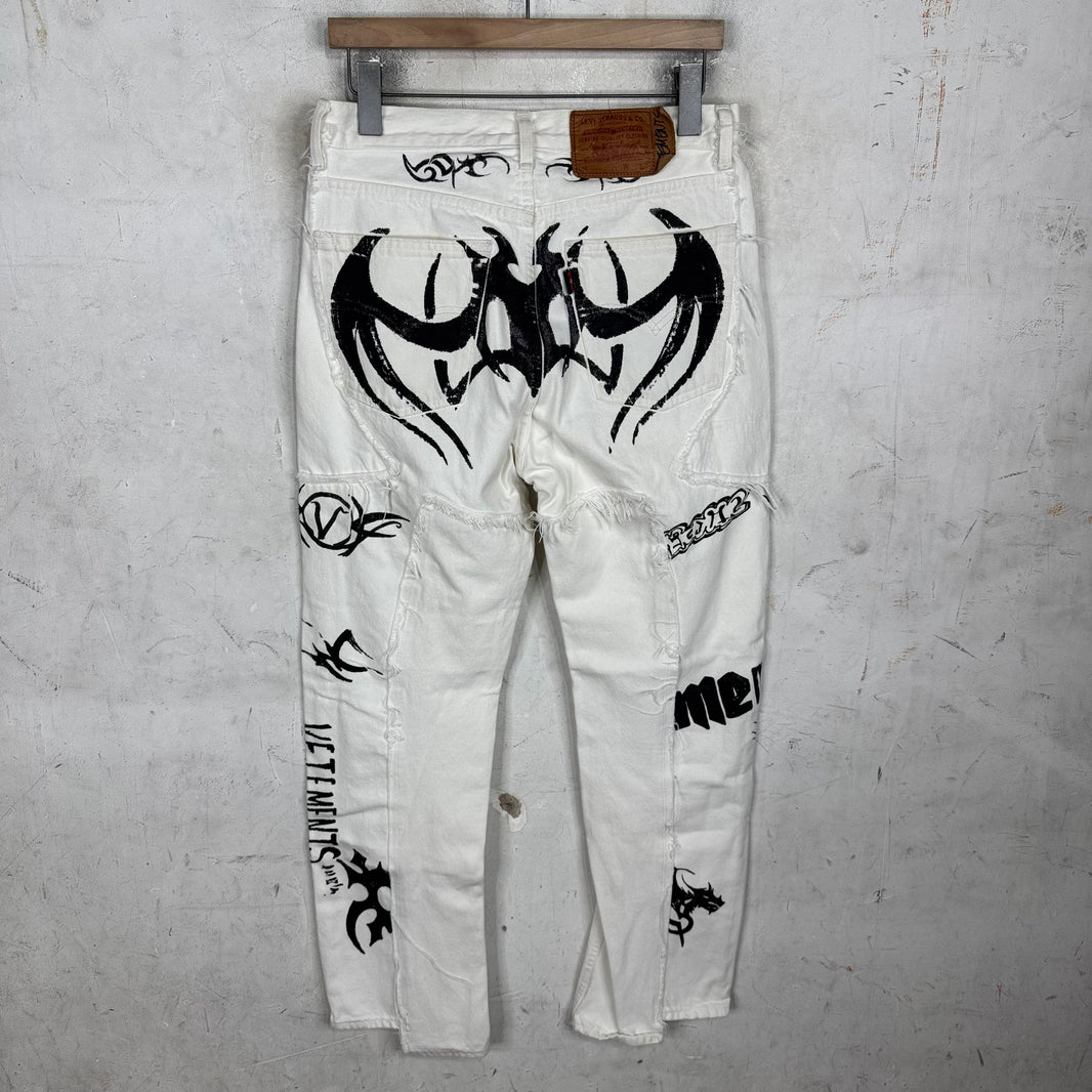 Vetements x Levis Rebuilt Tribal Jeans
