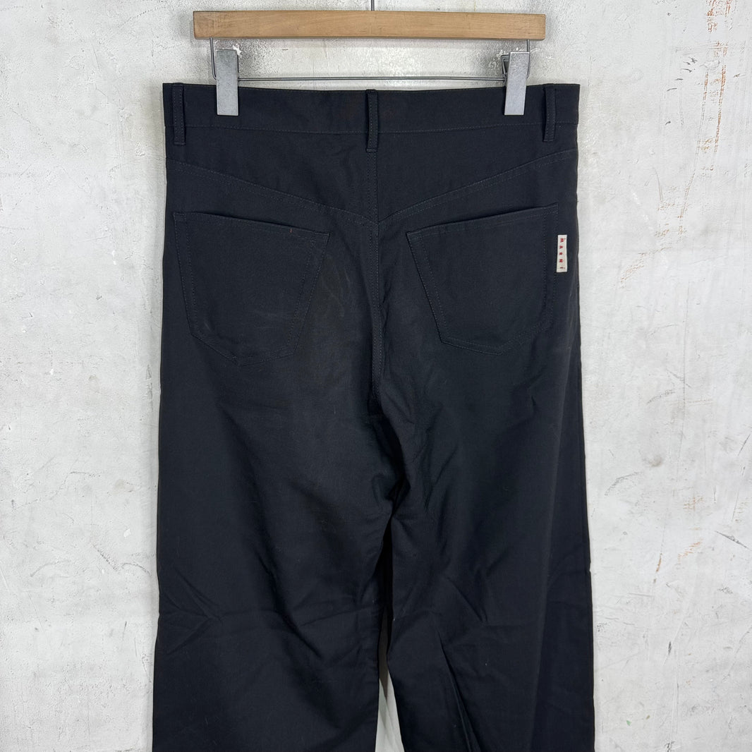 Marni Loose Black Trousers