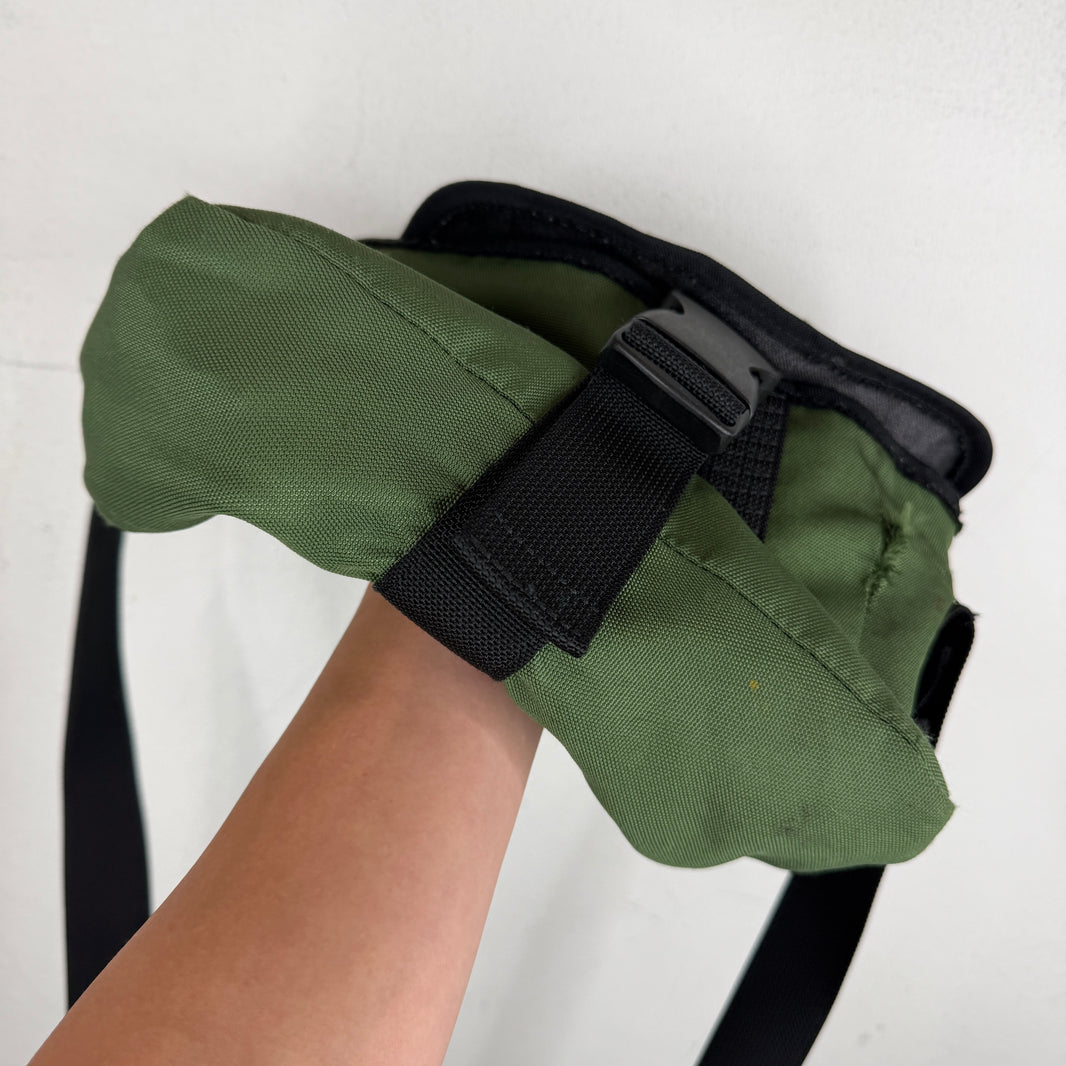 Acne Studios Green Distressed Bag
