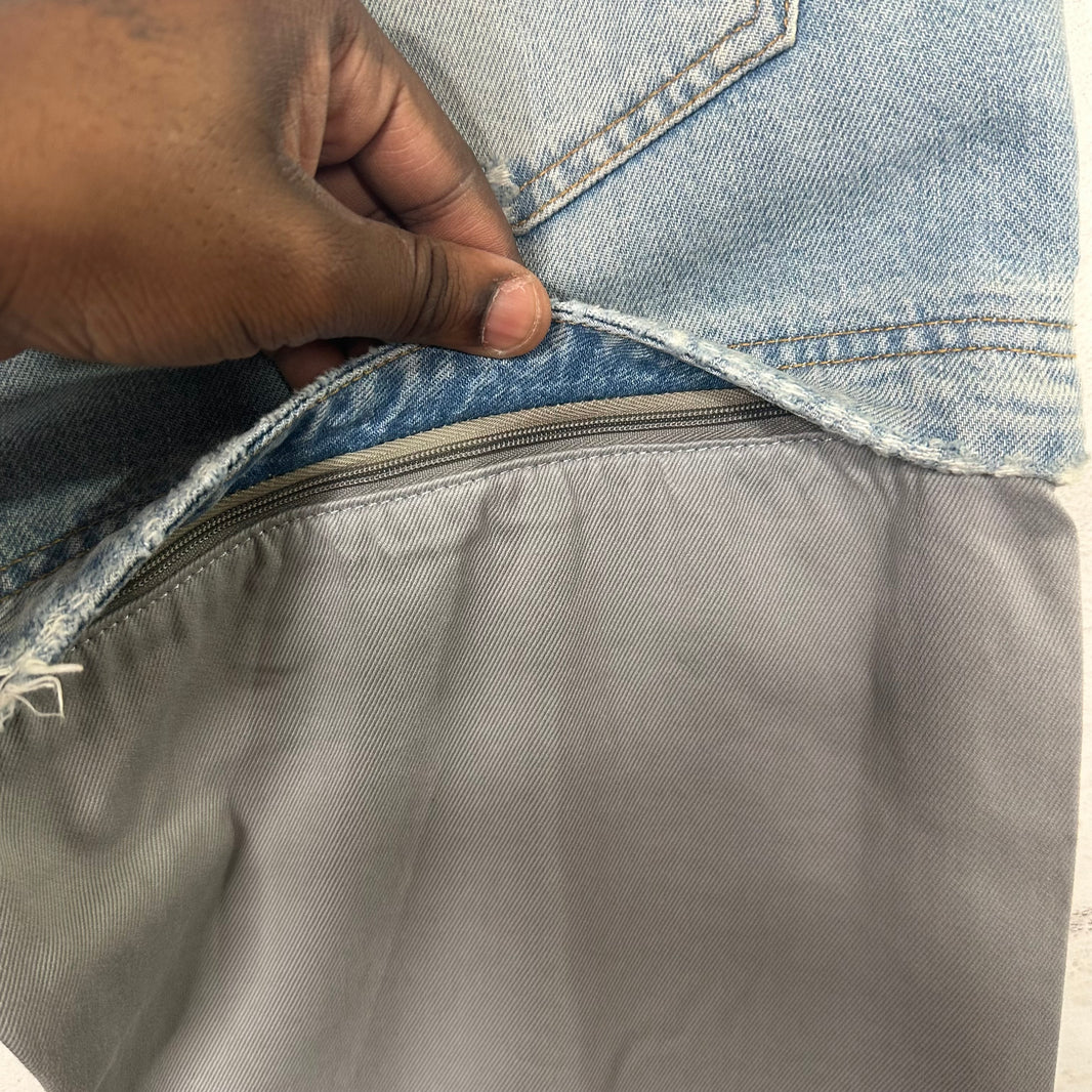 Balenciaga Convertible Blue Khaki Pants