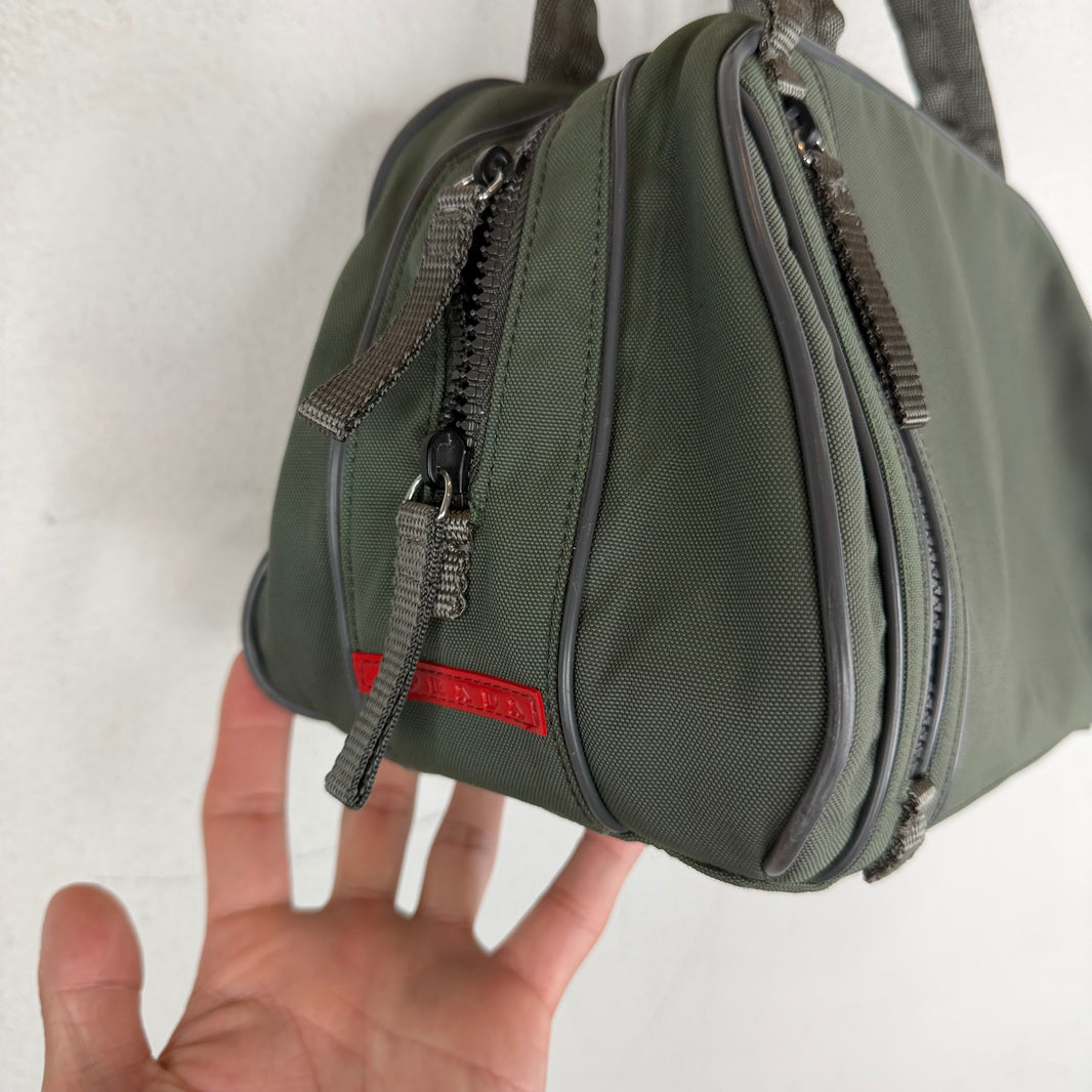 Prada Linea Rossa Olive Side Bag