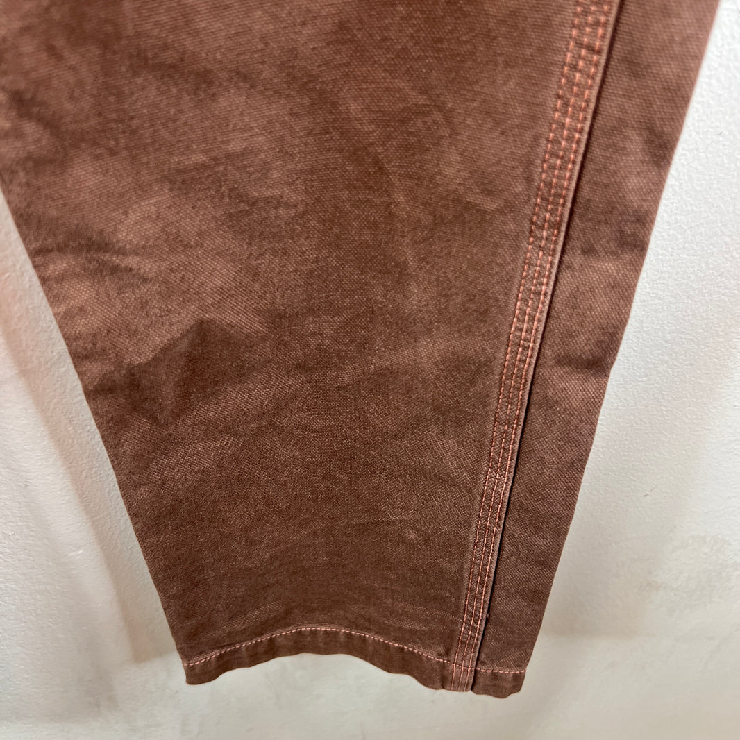 Kapital Red Buckleback Straight Leg Trousers