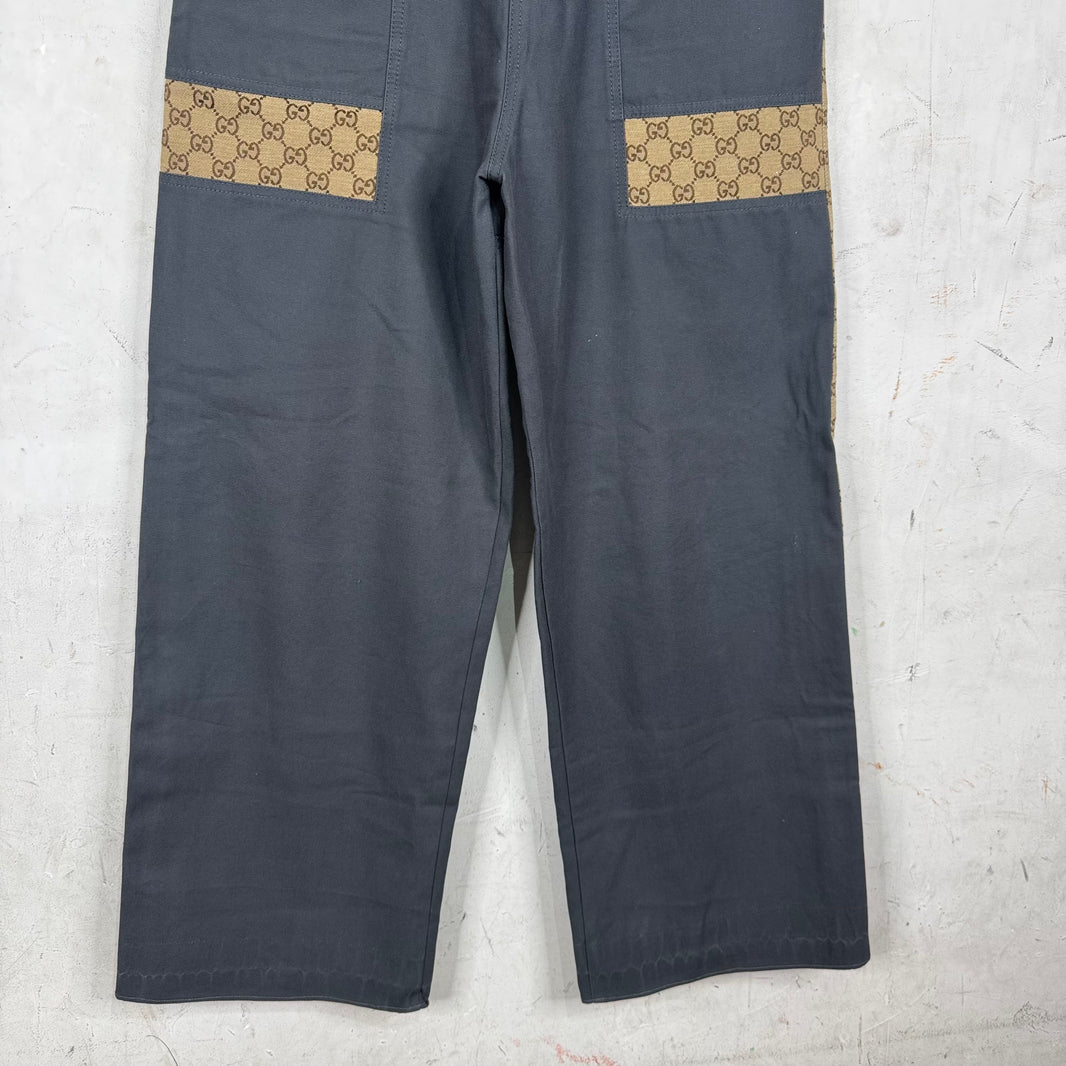 Gucci Reconstructed Canvas Monogram Pants