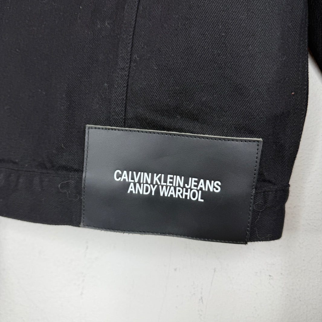 Calvin Klein 205W39NYC Andy Warhol Black Printed Denim Jacket