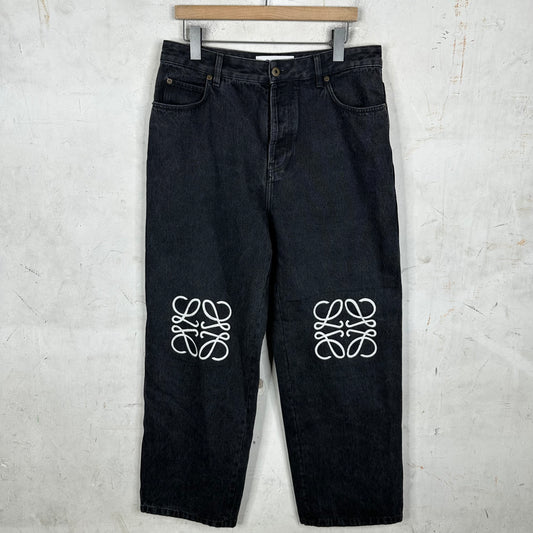 Loewe Black Anagram Jeans