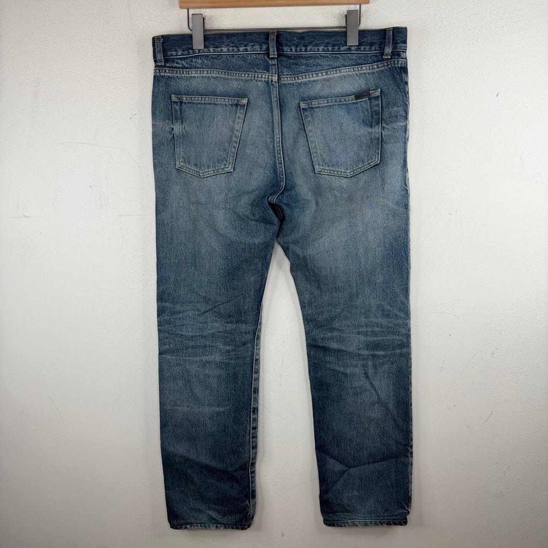 Saint Laurent D18 Mid Wash Jeans