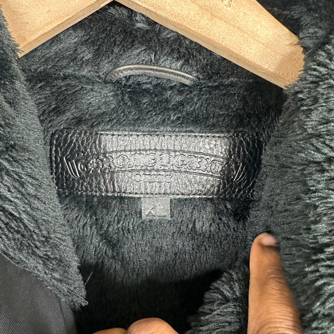 Chrome Hearts Nylon Leather Sideline Parka