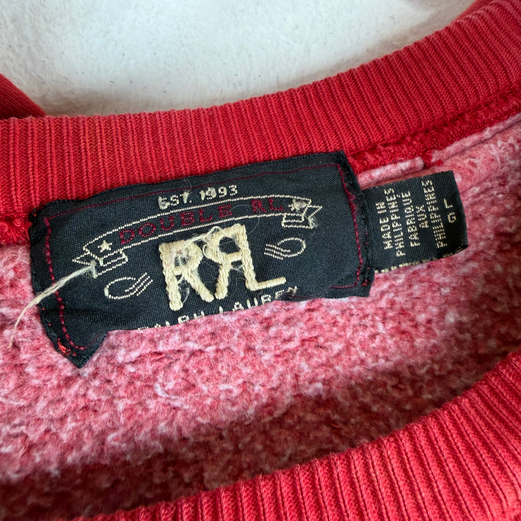 RRL Red Logo Pullover Hoodie