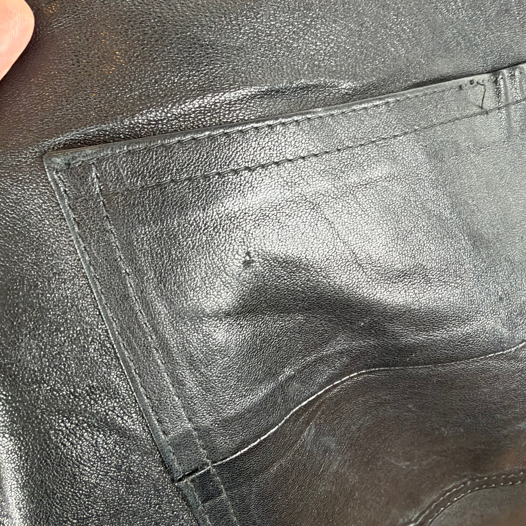 Amiri Leather Slim Pants