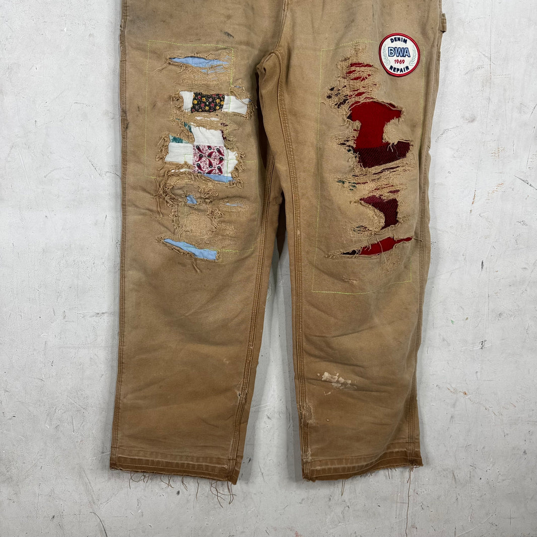 Better With Age Distressed Repaired Patch Carpenters
