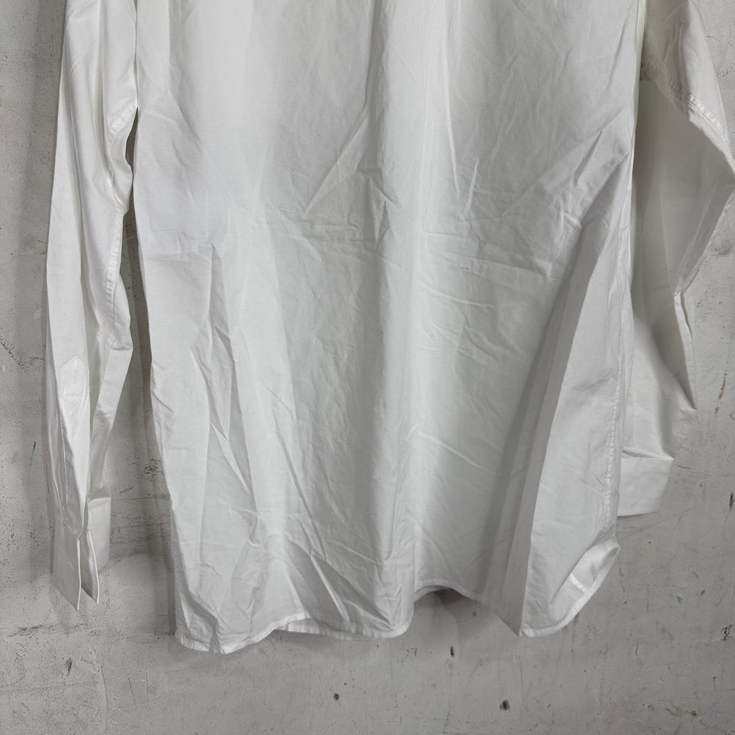 Prada White Epaulette Shoulder Shirt