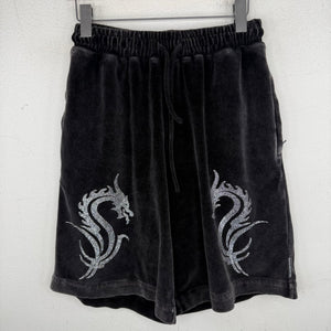 Alexander Wang Velour Dragon Shorts
