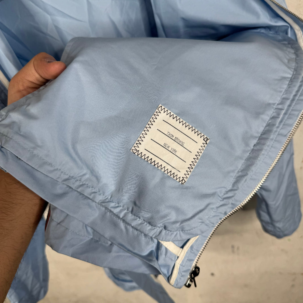 Thom Browne Blue Packable Track Jacket