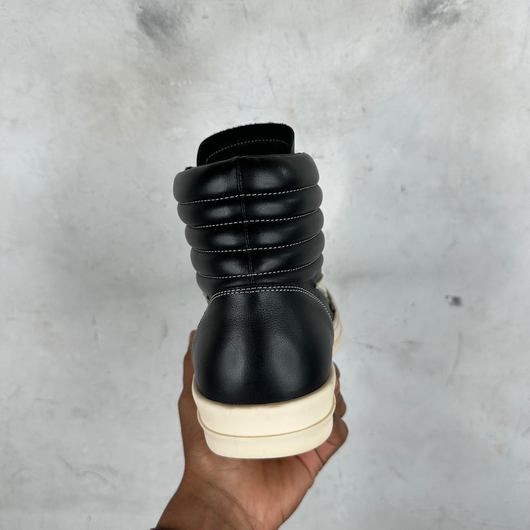 Rick Owens Leather High Vans