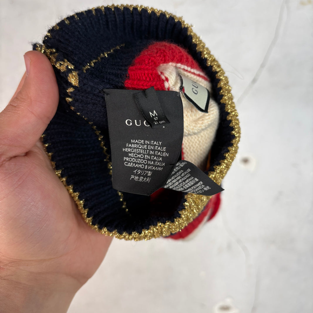 Gucci Sylvie Web Knitted Beanie