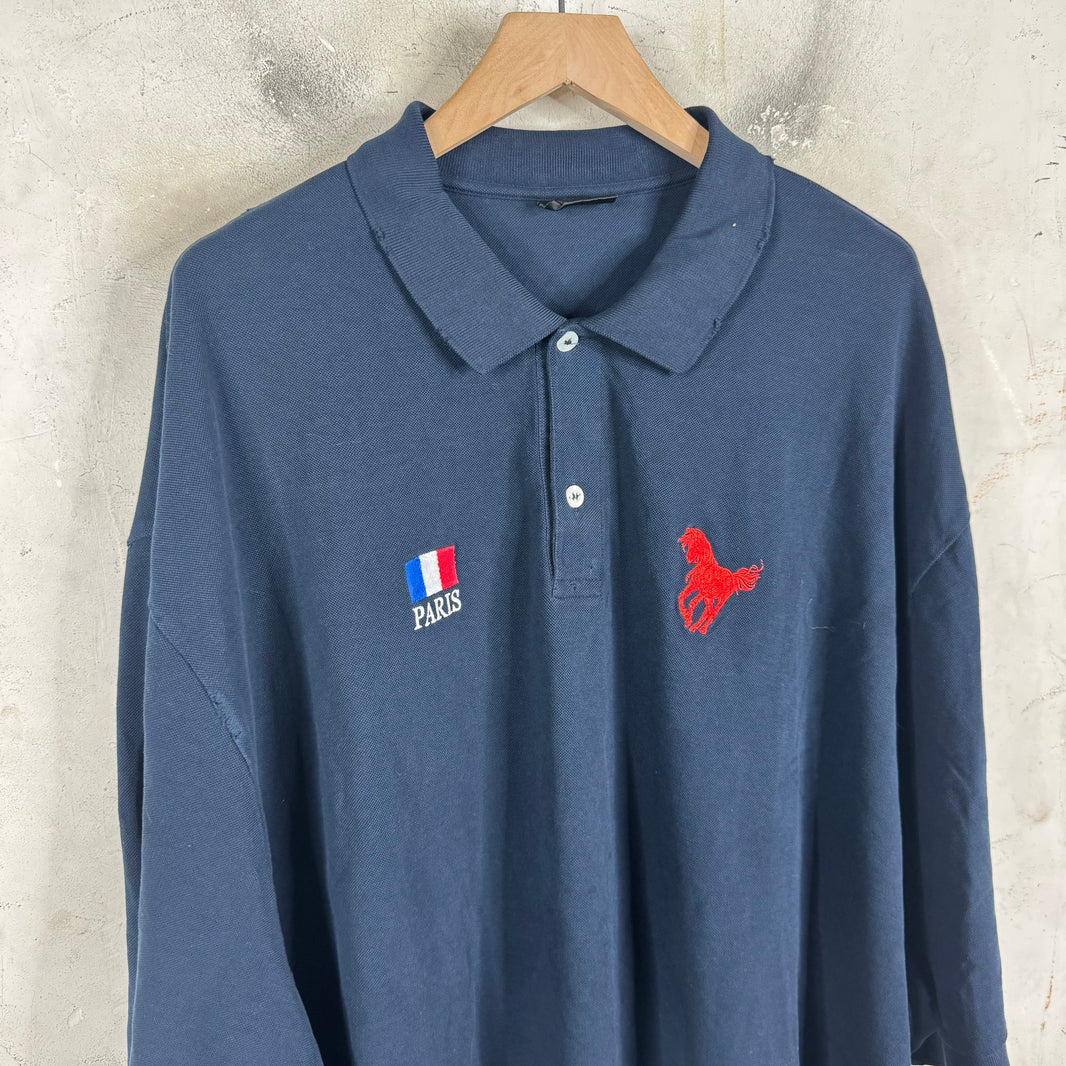 Balenciaga Distressed Oversized Polo