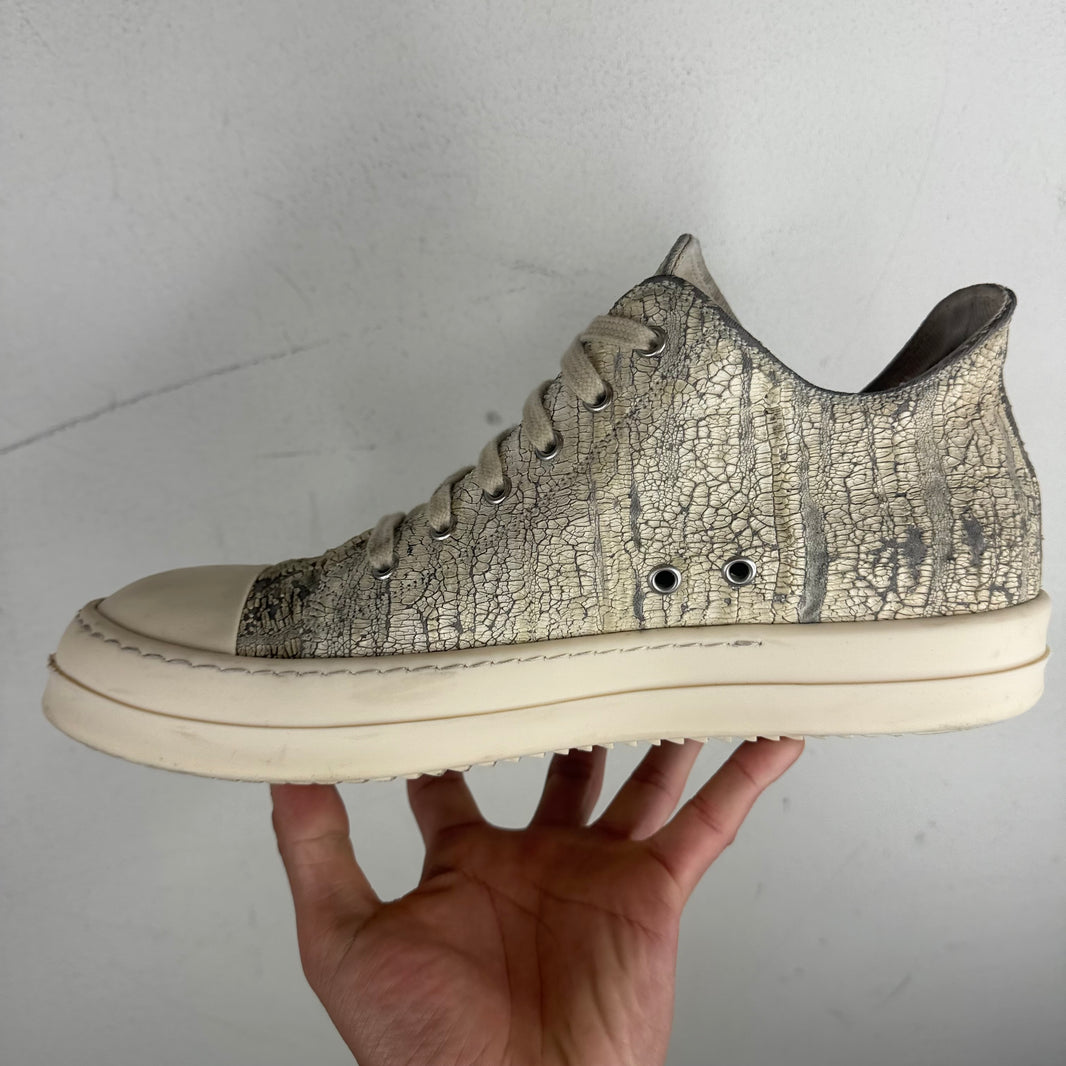 DRKSHDW Cracked Leather Ramone Low Sneakers